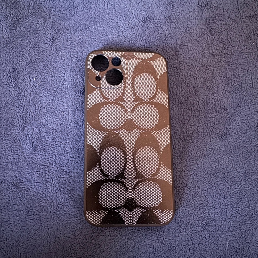 Apple Brown Geometric Phone Case